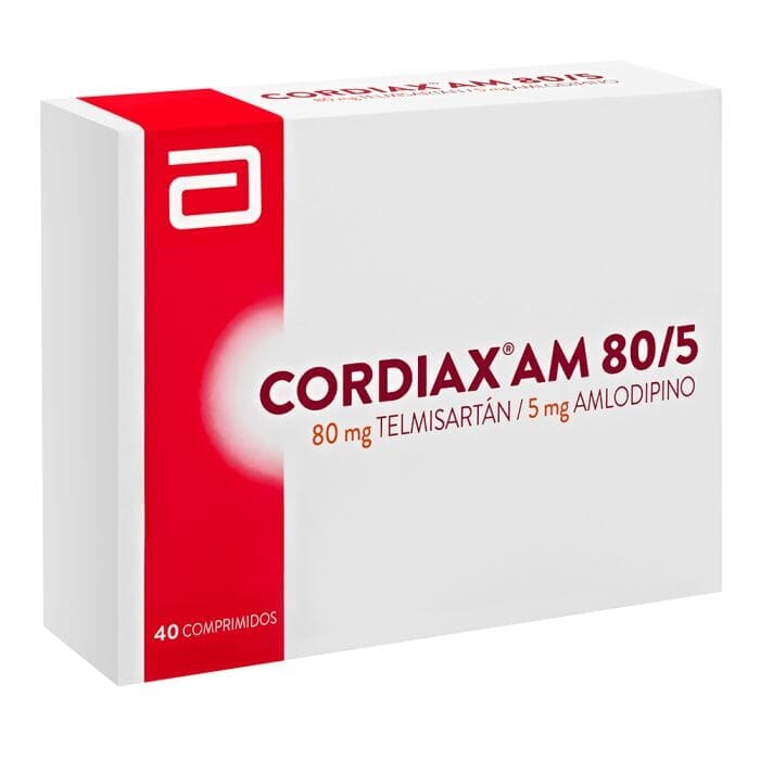Cordiax Am 80 mg / 5 mg x 40 comprimidos Farmex-Receta Solidaria-Persistente